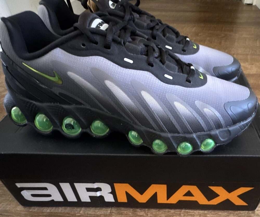 Nike Air Max DN8 Black/Volt/Light Smoke Grey | Men’s 8.5 Running Athletic Shoe - Picture 2 of 8